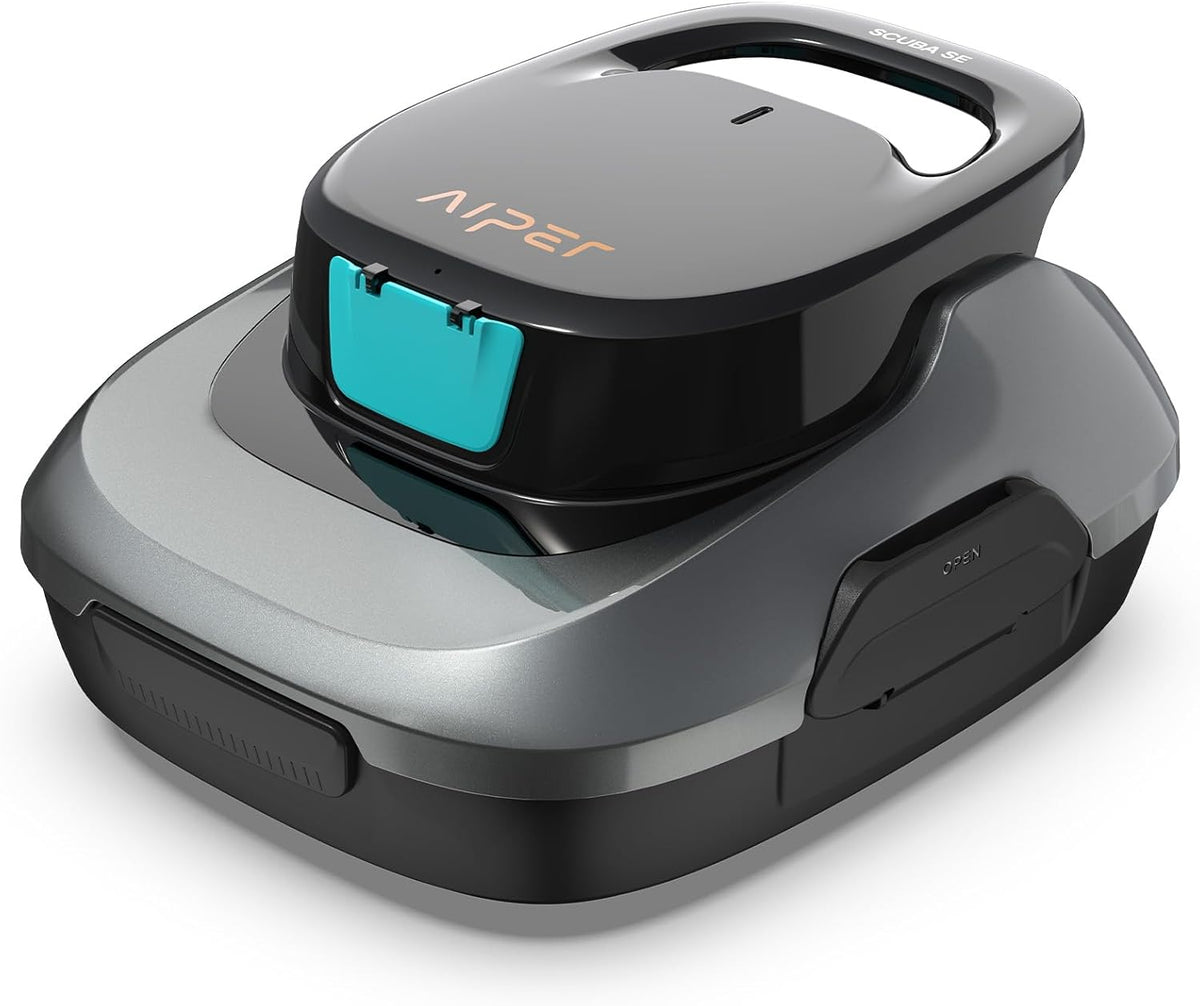AIPER, Poolroboter, Scuba SE, Kabelloser Poolsauger Akku, 90 Minuten Reinigungszeit, Automatische Reinigung mit Selbsteinparkfunktion