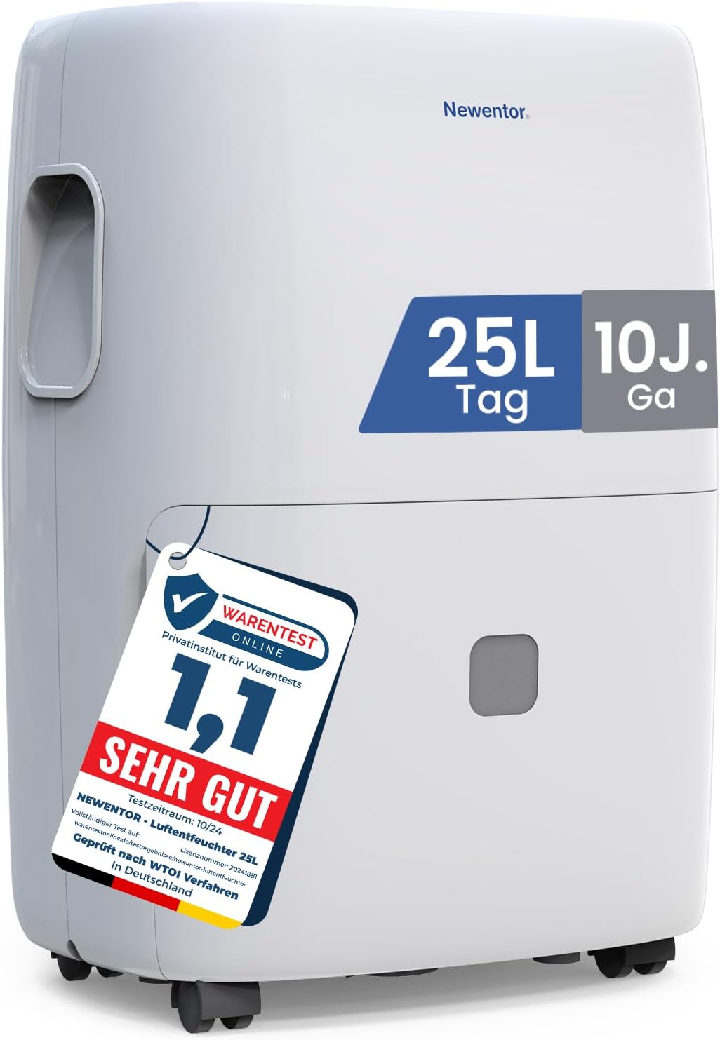 Newentor, Luftentfeuchter, 215m, 25L, 80m, 1M, elektrisch plus, Entfeuchter elektrisch keller, Raumentfeuchter elektrisch