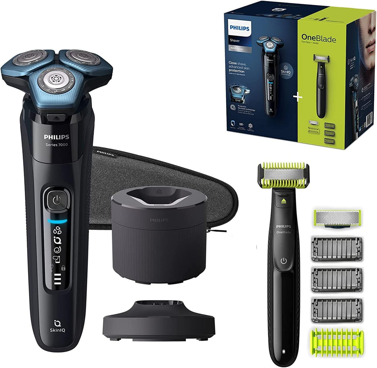 PHILIPS, Folienrasierer, S7783/78 Shaver Series 7000 Elektrischer Nass- und, Motion-Control-Sensor, Flexible 360-Grad-Scherköpfe