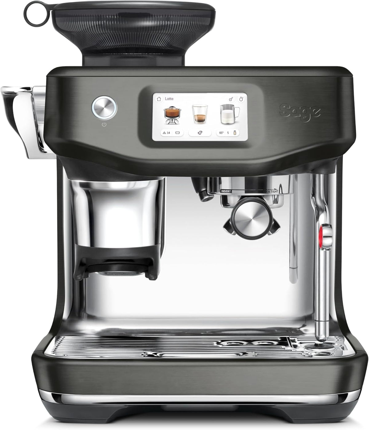 Sage, Kaffeemaschine, The Barista Touch Impress, Schwarzer Edelstahl