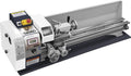 Furvveerr, Metalldrehmaschinen, 1200W, Mini Metalldrehmaschine 220X750MM, mit Werkzeughalter und Mittelhalter, Geschwindigkeitsanzeige