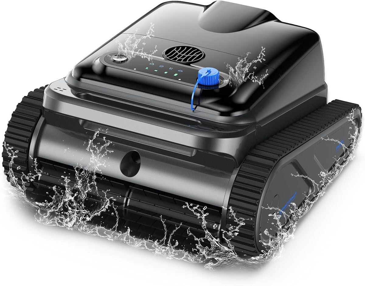 Bocxi, Poolroboter, 200 m, 110 W, Y50SE kabelloser für Untergrund-Pools, 4-in-1-Reiniger