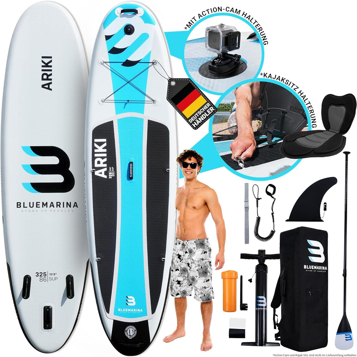 Bluemarina, Boards, 305x76x13,5cm, 325x86x16,5cm, Stand Up Paddling Board Ariki