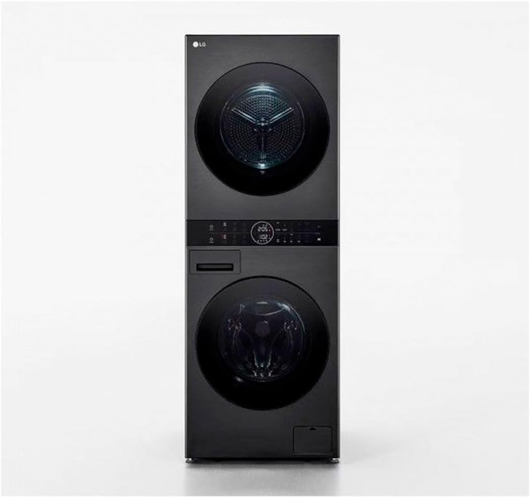 LG, Waschmaschine, 10 kg, 12kg, WT1210BBF Washtower, Klasse C -10 Prozent und Trockner A, einheitliches Panel, TurboWash