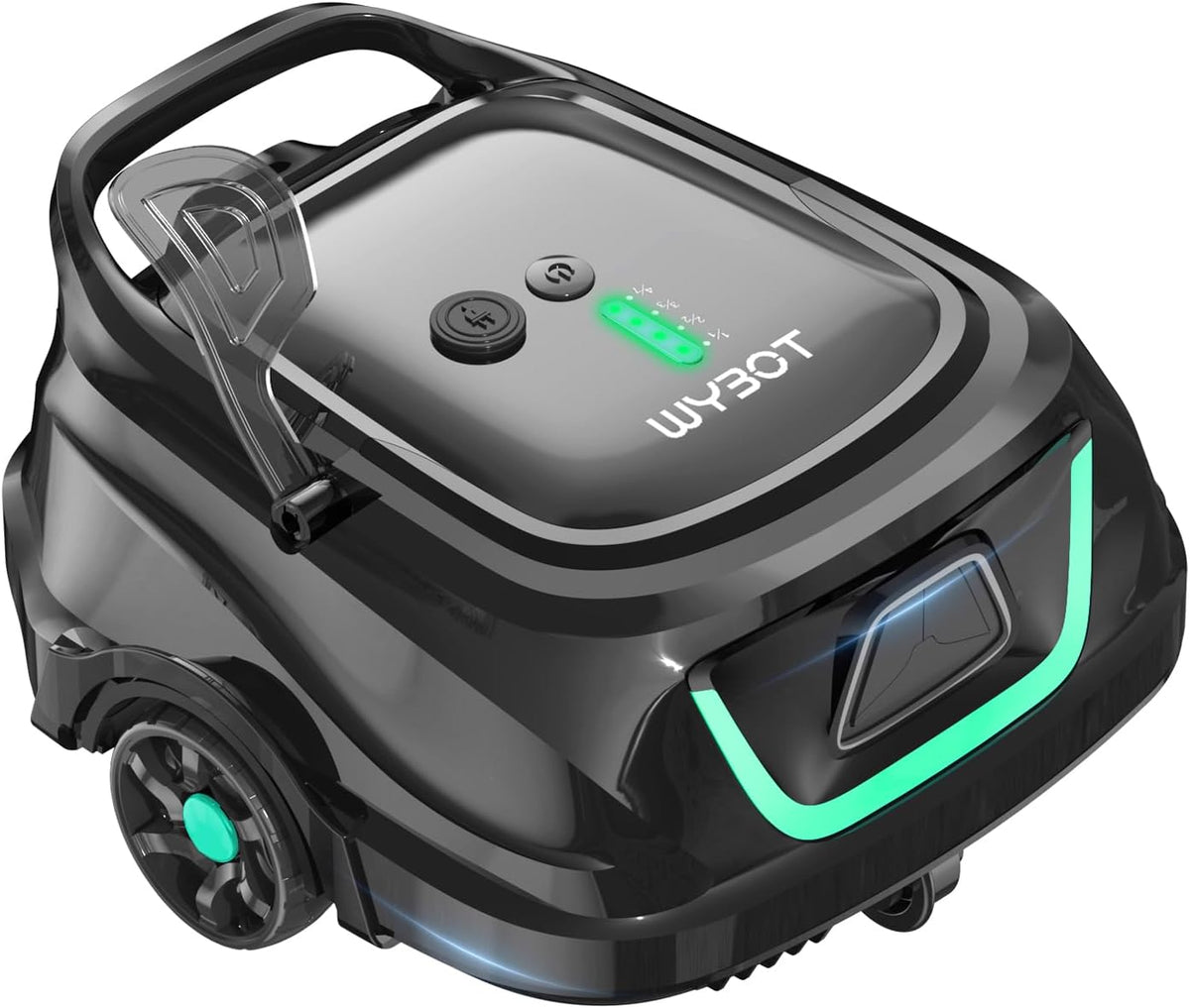 WYBOT, Poolroboter, A1 Akku für Aufstellpool, Schwarzgrün