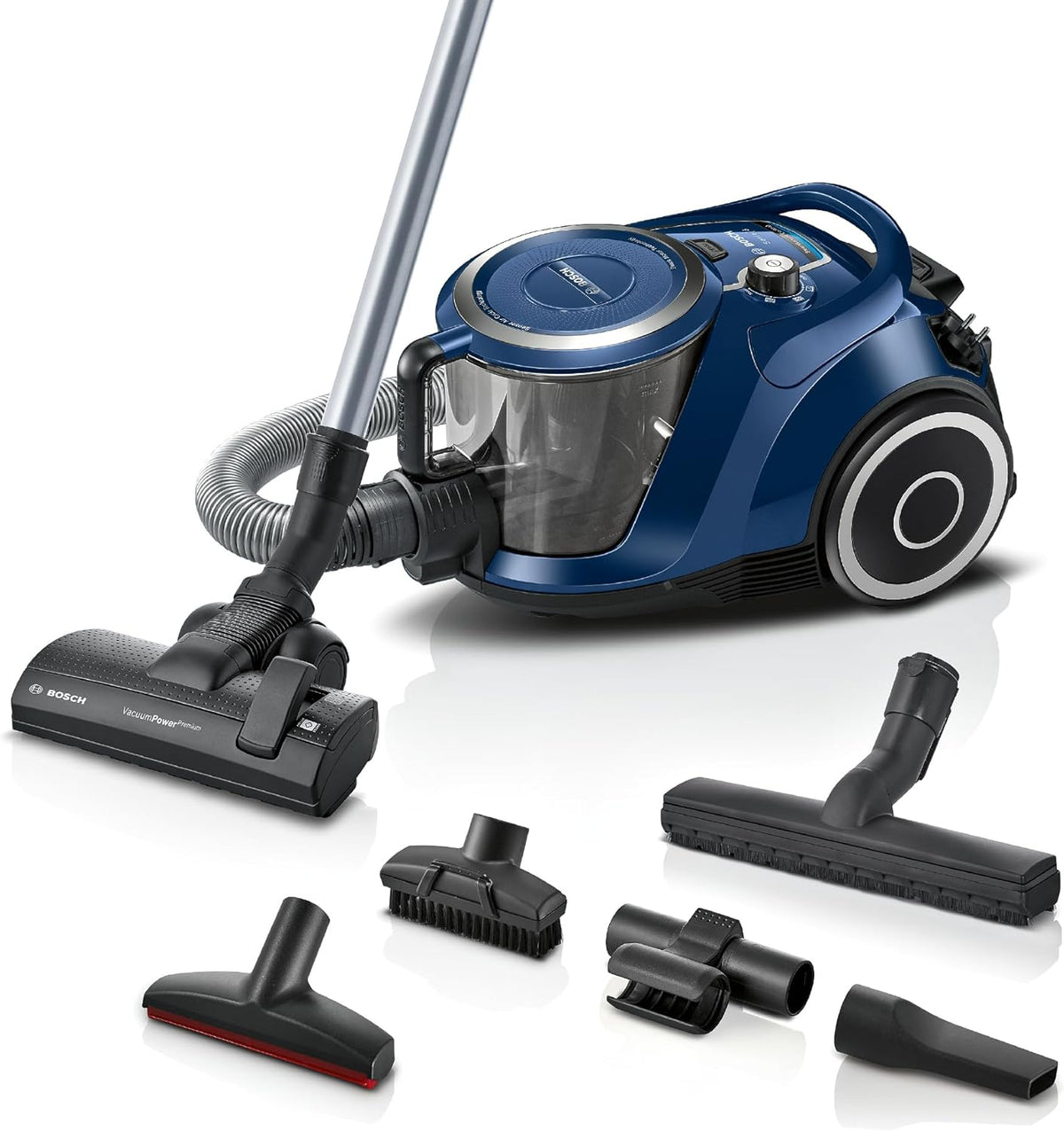 Bosch, Staubsauger, 700 W, beutellos Serie 6 BGC41X36, Boden, Hygiene-Filter, Bodendüse für Parkett, Teppich, Fliesen
