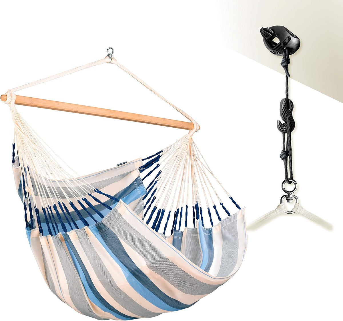 LA SIESTA, Hängesessel, ® Domingo, Hängematte Komfort für den Winter, Funktionsfaser, kolumbianische Herstellung