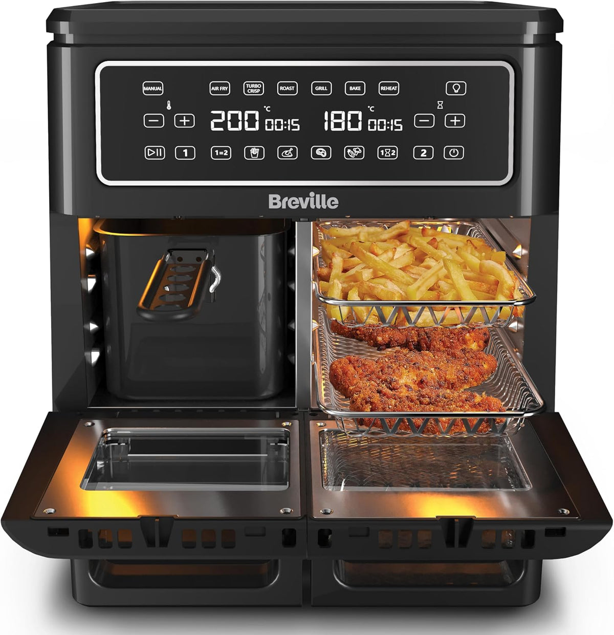 Breville, Heissluftfritteuse, Heißluftfritteuse Halo Flexi