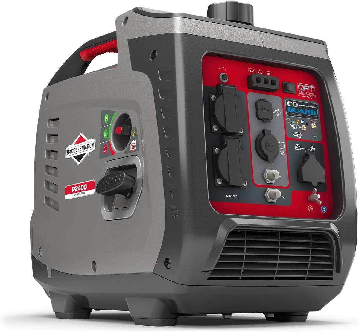 Briggs & Stratton, Powerstation, 230 V, 030800 Benzin Inverter Stromerzeuger Generator der, ultraleise und leichtgewichtigise